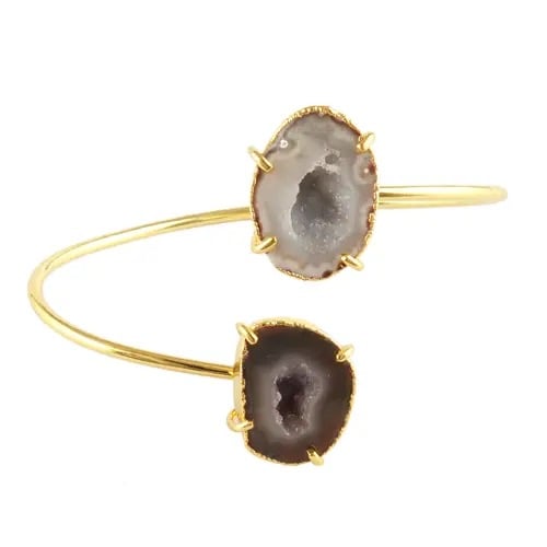 Image of Natural Geode Druzy Crystal Bracelet
