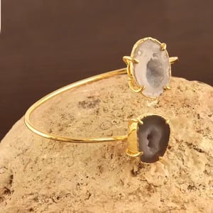 Image of Natural Geode Druzy Crystal Bracelet