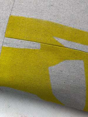 Image of Pieced Graphic Throw - No. 2 / Yellow