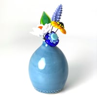 Image 2 of A Flowering Vase: Blue, White, Yellow, Green and So Much More. Ready to Ship.