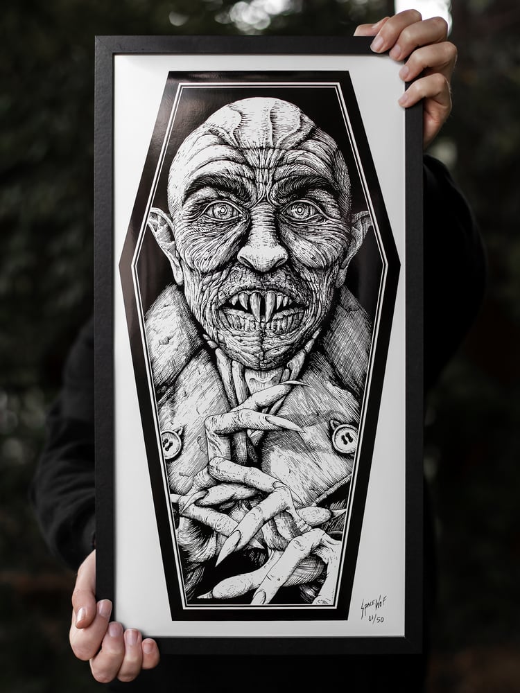 Image of Nosferatu - Count Orlock Metallic Sheen Print