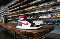 Image 1 of AIR JORDAN I RETRO HIGH OG "BLACK/ GYM RED" *USED*