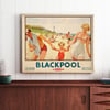 Blackpool Retro Poster | Septimus Edwin Scott | Vintage British Railway Print