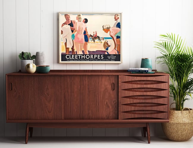 Cleethorpes Retro Poster | Andrew Johnson | Old British Railway Print