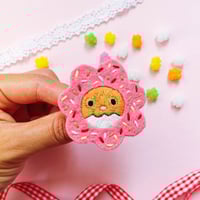 Image 2 of Donut Cat Brooch