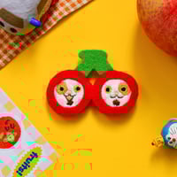Image 1 of Cherry Cats Brooch