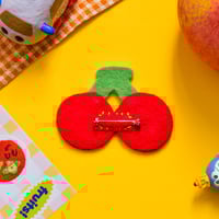Image 3 of Cherry Cats Brooch
