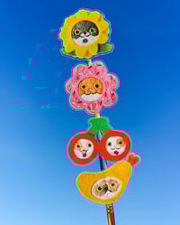 Image 1 of Cats in Hats Clear Vinyl Stickers
