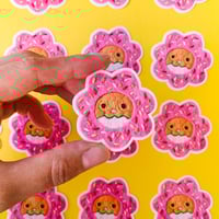 Image 3 of Cats in Hats Clear Vinyl Stickers