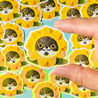 Image 2 of Cats in Hats Clear Vinyl Stickers