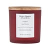 Scented 2-Wick Jar Candle with Glass Lid Bubble candle Flameless