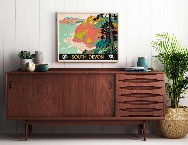 South Devon Railway Print | Frank Newbould | Retro Poster