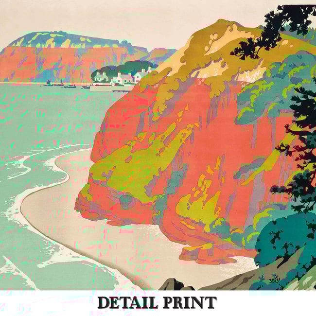 South Devon Railway Print | Frank Newbould | Retro Poster