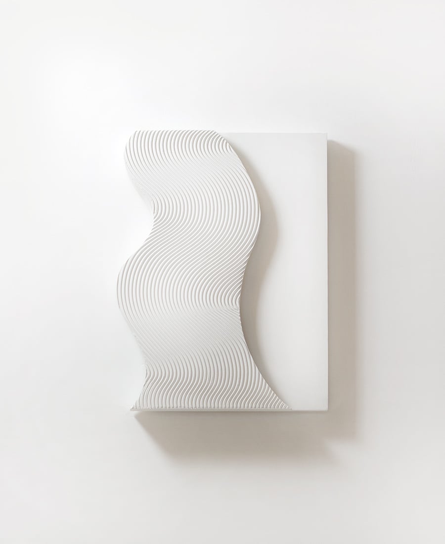 Image of Curve Relief · White (sold)