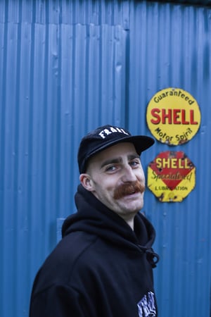 BLACK CORDUROY HAT
