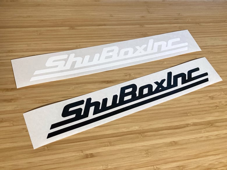Image of ShuBoxInc Logo Black/White Decal