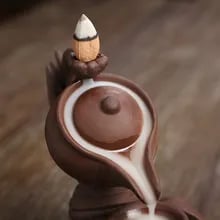 New Peculiar Creative Home Decorations Zen Meditation Buddha Hand Tea Ceremony Backflow Incense