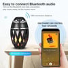 A1 LED Flame Torch Lamp Bluetooth Speaker TWS Portable Music Player Outdoor Light Wireless Speaker