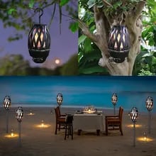 A1 LED Flame Torch Lamp Bluetooth Speaker TWS Portable Music Player Outdoor Light Wireless Speaker