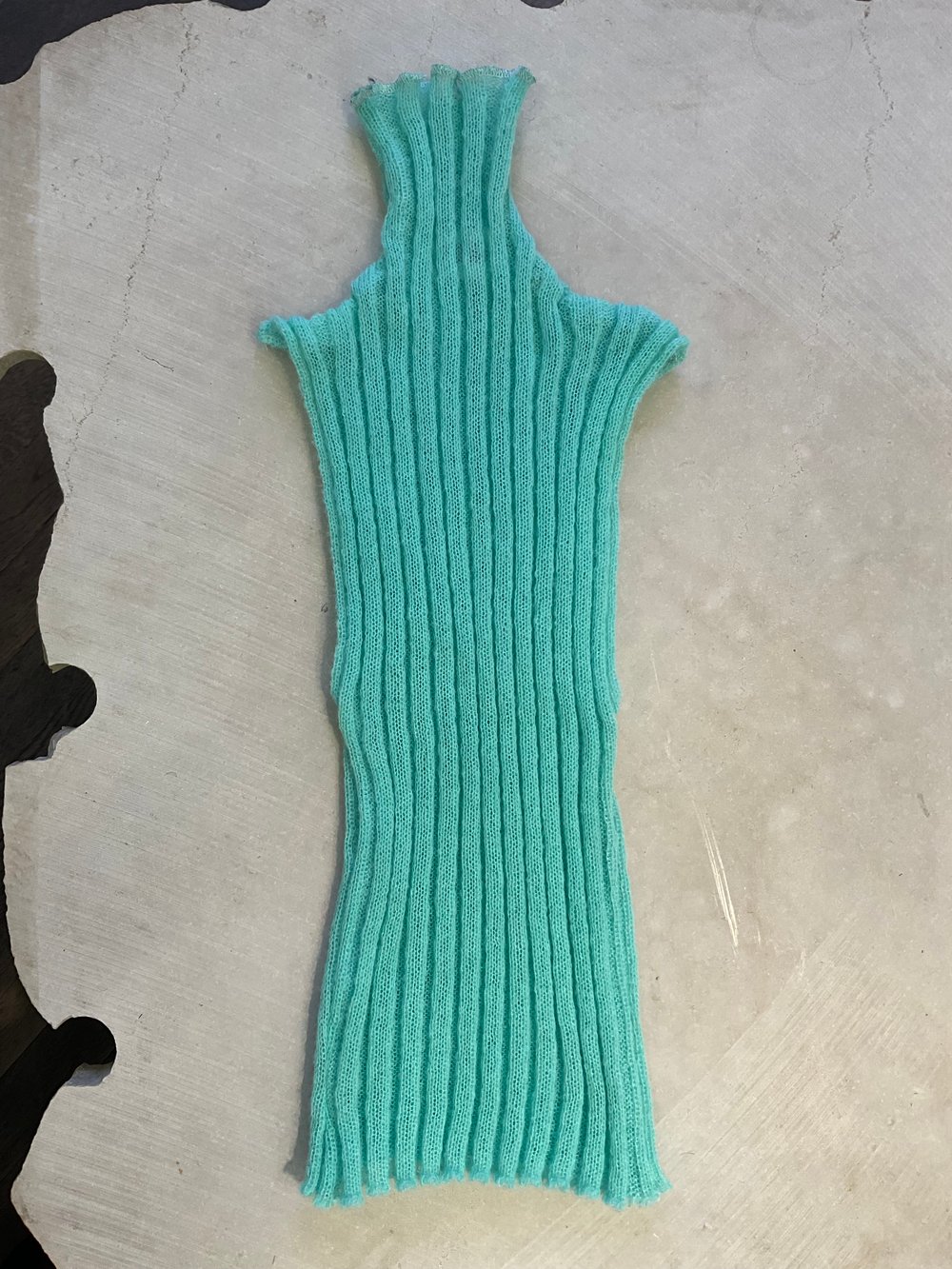 Mohair knitted top mint