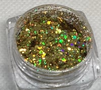 thin glitter gold yellow
