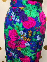 Image 2 of Vibrant Floral Skirt - Size: M