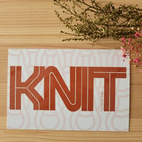 Image 1 of Carte Postale "KNIT" par The Woolly Skein