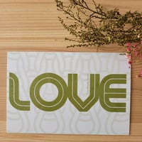 Image 1 of Carte Postale "LOVE" par The Woolly Skein