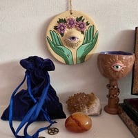 Image 2 of Ceramic  Plate  / Incense Holder / Wall Hanging I