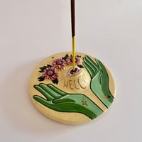 Image 3 of Ceramic  Plate  / Incense Holder / Wall Hanging I