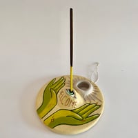 Image 4 of Ceramic  Plate / Tapered Candle holder / Incense Holder II