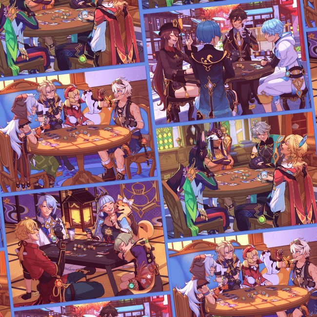 TCG Across Teyvat Prints