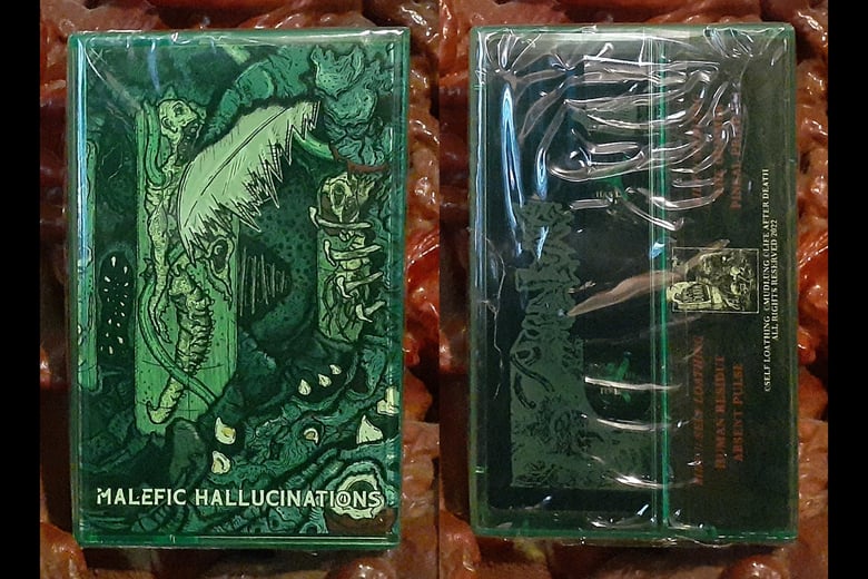 Image of SELF LOATHING / MUDLUNG - Malefic Hallucinations TAPE