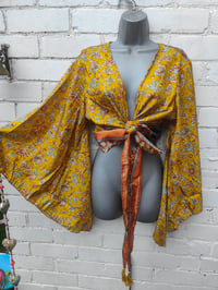 Image 1 of Stevie sari top with tassle yellow