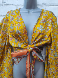 Image 6 of Stevie sari top with tassle yellow