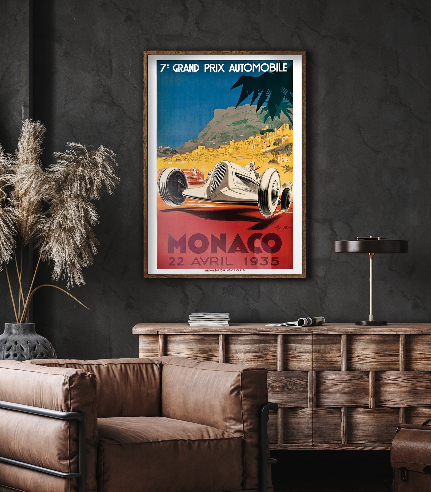 7th Grand Prix Monaco | Georges Hamel | MCMXXXV 1935 | Wall Art