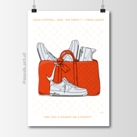 Sneaker Poster Air Force 1 x LV by Virgil Abloh (White)