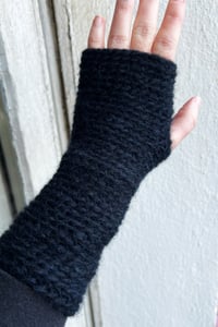 Image 4 of 2 SIZES /// Wrist Worms, Chunky, Very dark Navy Blue, almost Black