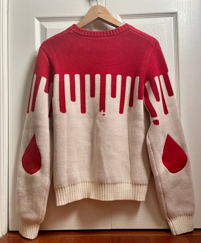 Slasher Blood Drop Sweater