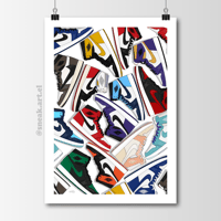 Sneaker Poster Air Jordan 1 Multi Collection