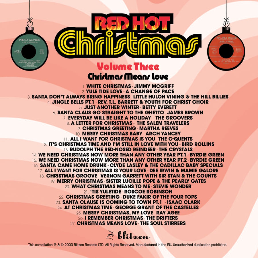 Image of RED HOT CHRISTMAS - Christmas means love VOL. 3 [Audio CD] 2023 27 TRACKS FREE US SHIPPING