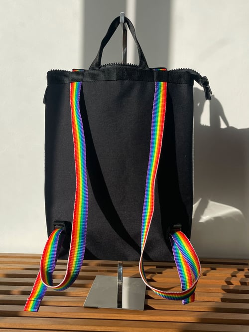 Image of Ghostbag Noir Rainbow / attention le zip est blanc et non noir