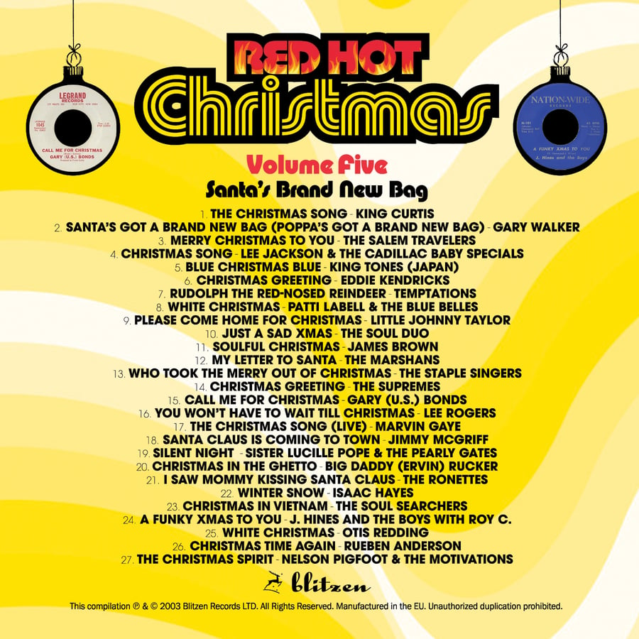 Image of RED HOT CHRISTMAS - Santa's Brand New Bag VOL.5 [Audio CD] 2023 27 TRACKS FREE US SHIPPING