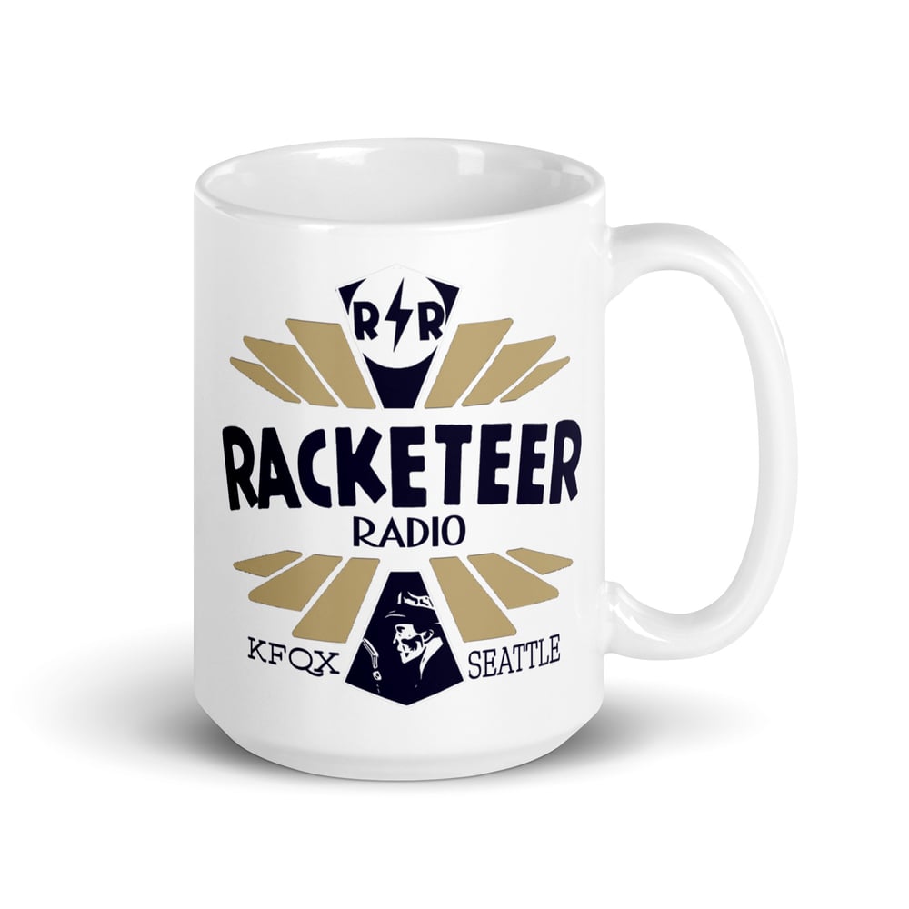Racketeer Radio KFQX Logo Mug