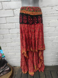 Image 2 of Marley upto  18uk mini maxi skirt -mini dress red and gold upto size 18uk