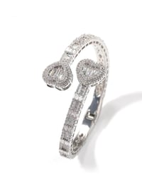 Image 2 of Classy Icy Heart Bracelet 