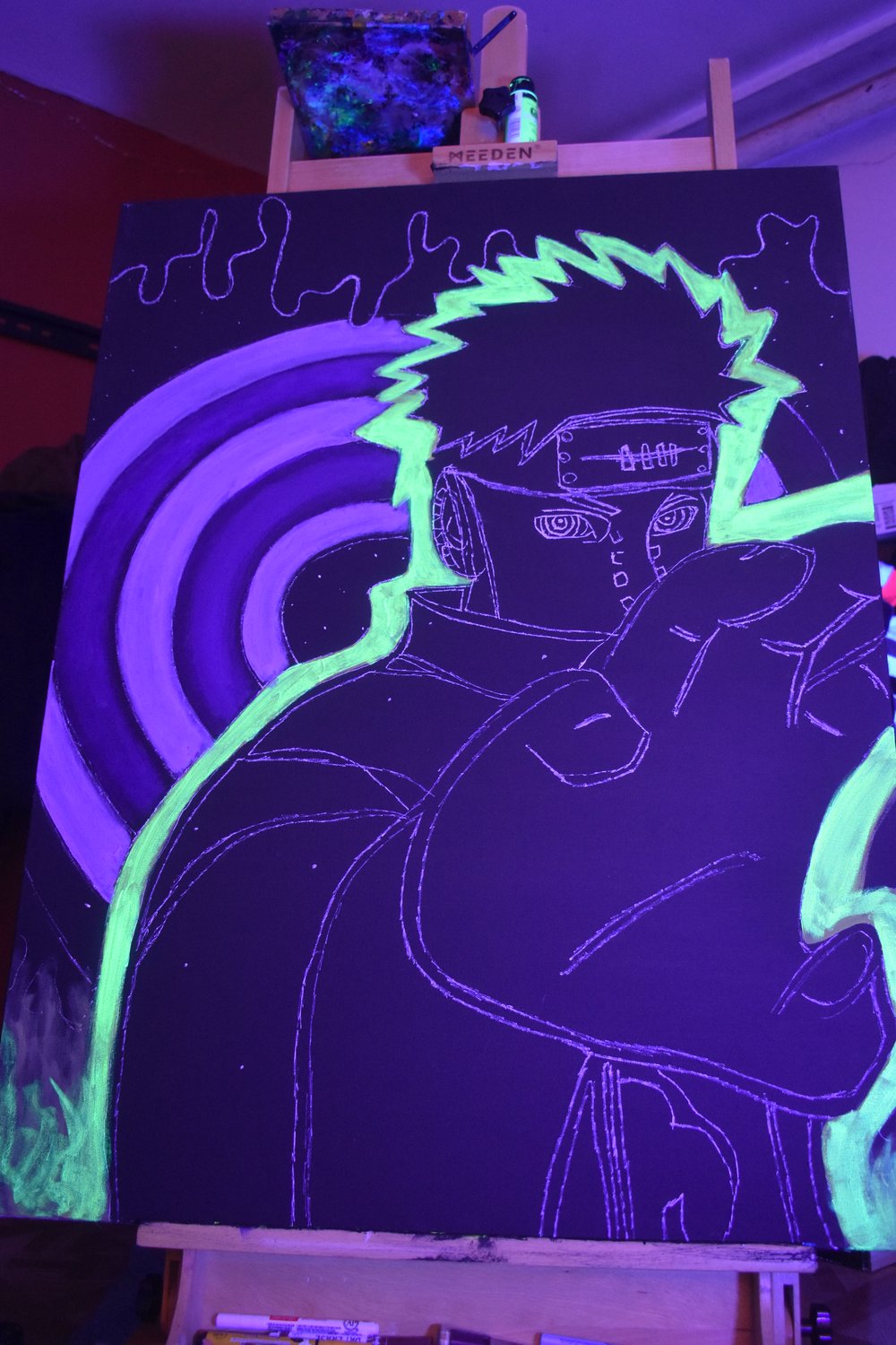 Image of Pain From Naruto + Glow In The Dark Art 