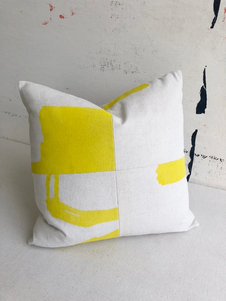 Image of Pieced Graphic Throw - No. 1 / Yellow