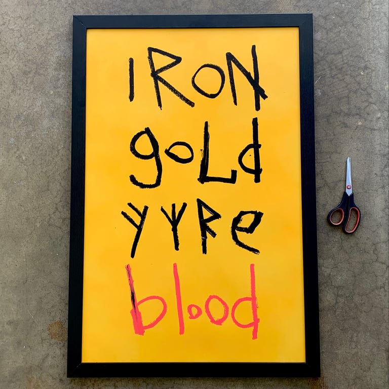 4prayers (original painting) FRAMED