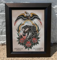 Image 1 of NEW!!!  Andrew Poss Tattoo Print (Pharaoh’s Horses) 11”x14”  (03-2023)